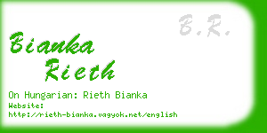 bianka rieth business card